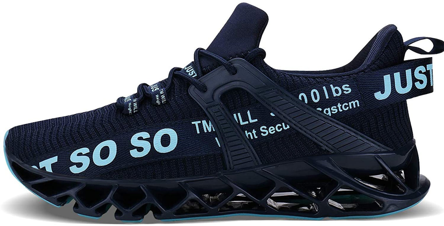 Mens Running Shoes Walking Non Slip Blade Type Sneakers