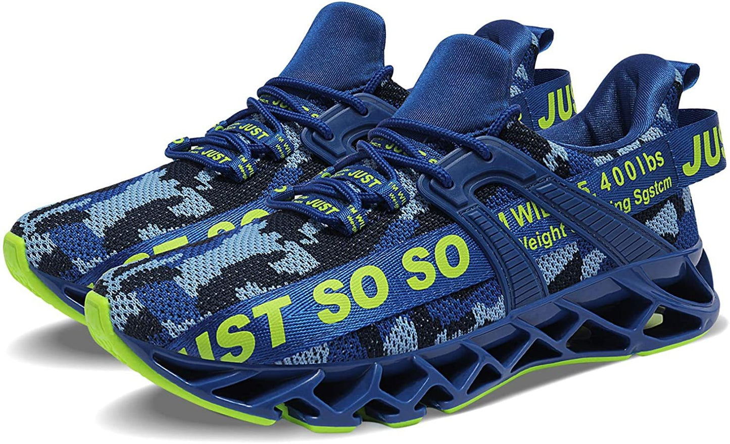 Mens Running Shoes Walking Non Slip Blade Type Sneakers