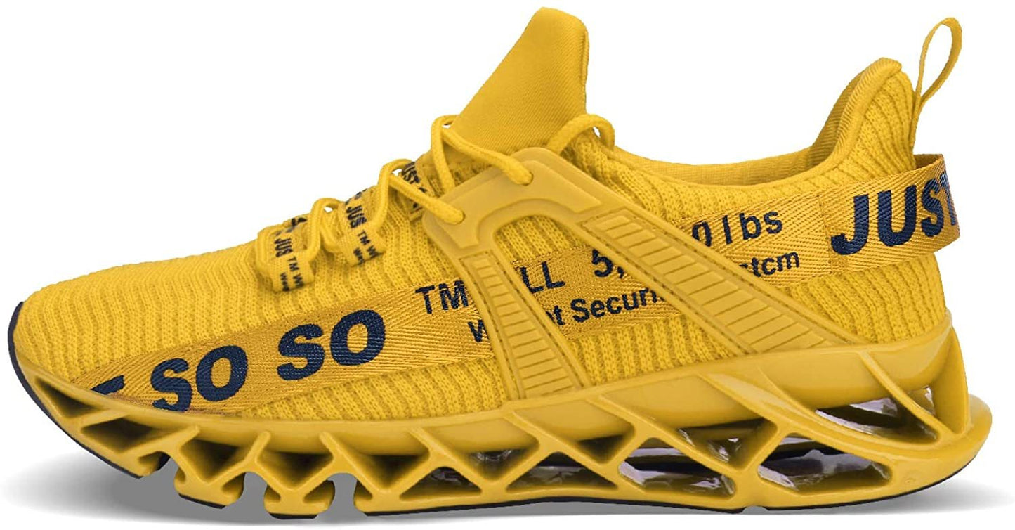 Mens Running Shoes Walking Non Slip Blade Type Sneakers