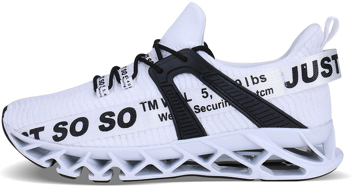 Mens Running Shoes Walking Non Slip Blade Type Sneakers