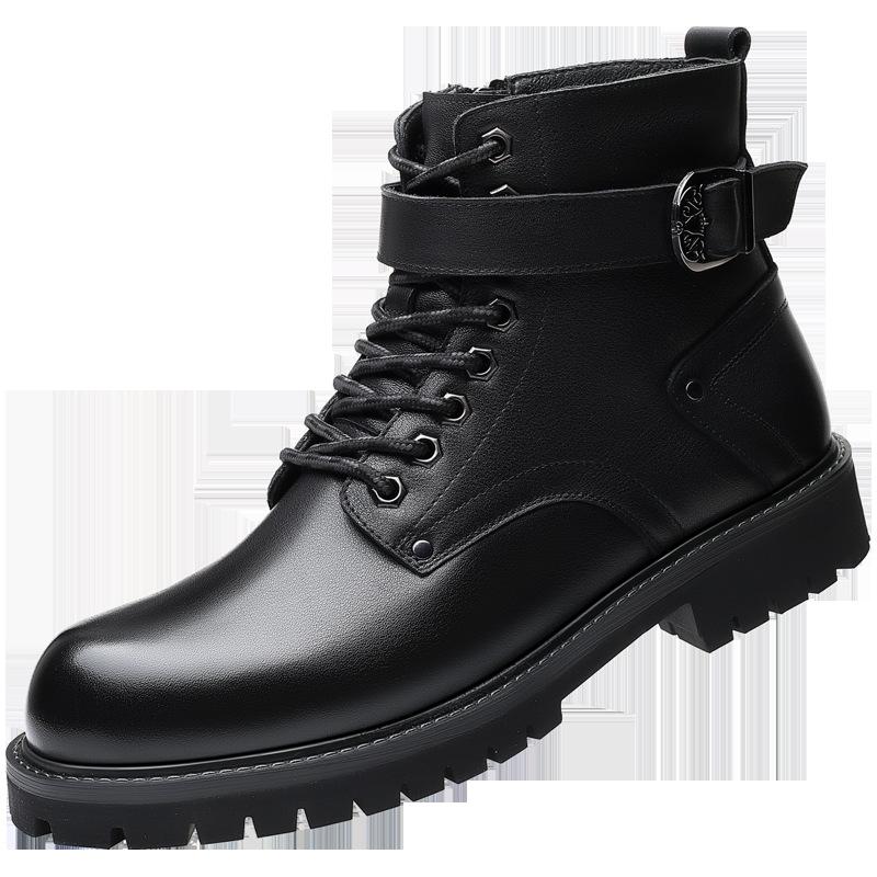 Italian Zipper High Top Martin Boots