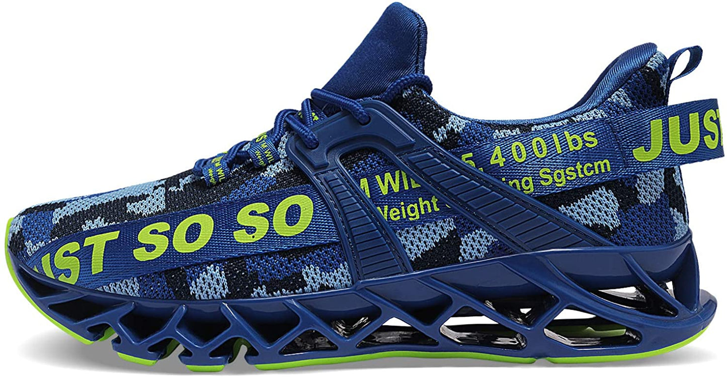 Mens Running Shoes Walking Non Slip Blade Type Sneakers