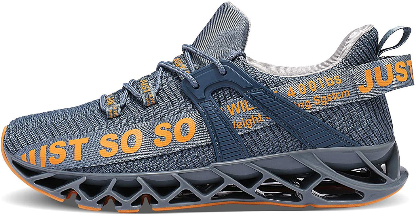 Mens Running Shoes Walking Non Slip Blade Type Sneakers