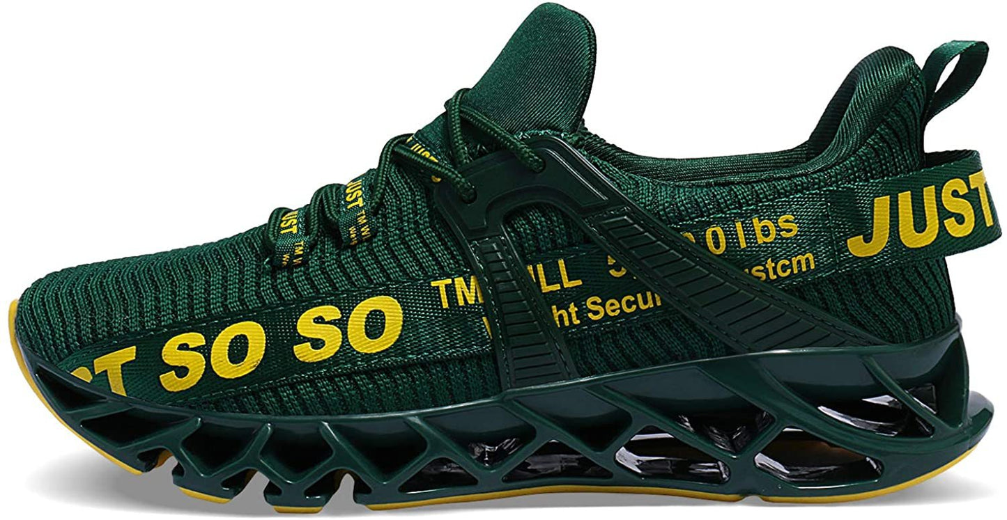 Mens Running Shoes Walking Non Slip Blade Type Sneakers