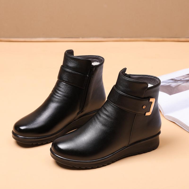 Winter new fleece thickened warm soft bottom cotton boots【Buy 2 Get Free Shipping】
