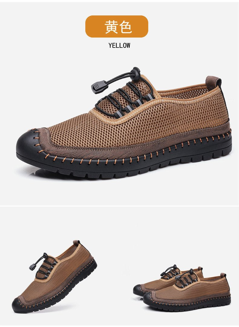 Mesh shoes breathable sports casual shoes hollow men's shoes