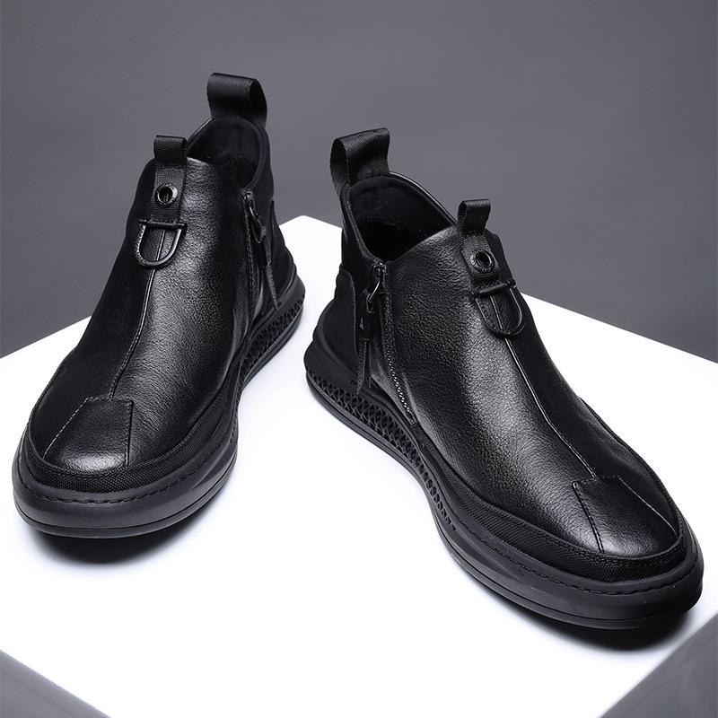 Italian handmade zipper Martin boots