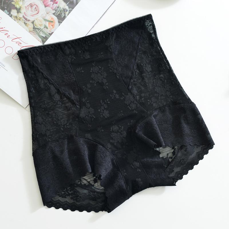 High-waist lace belly-up hip panties women's ultra-thin seamless panties