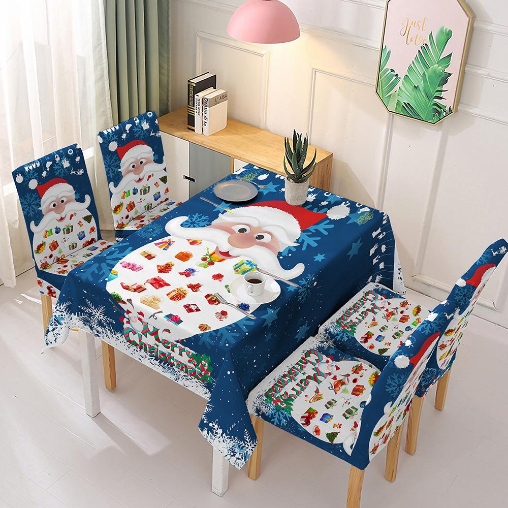 Christmas tablecloth chair cover decoration