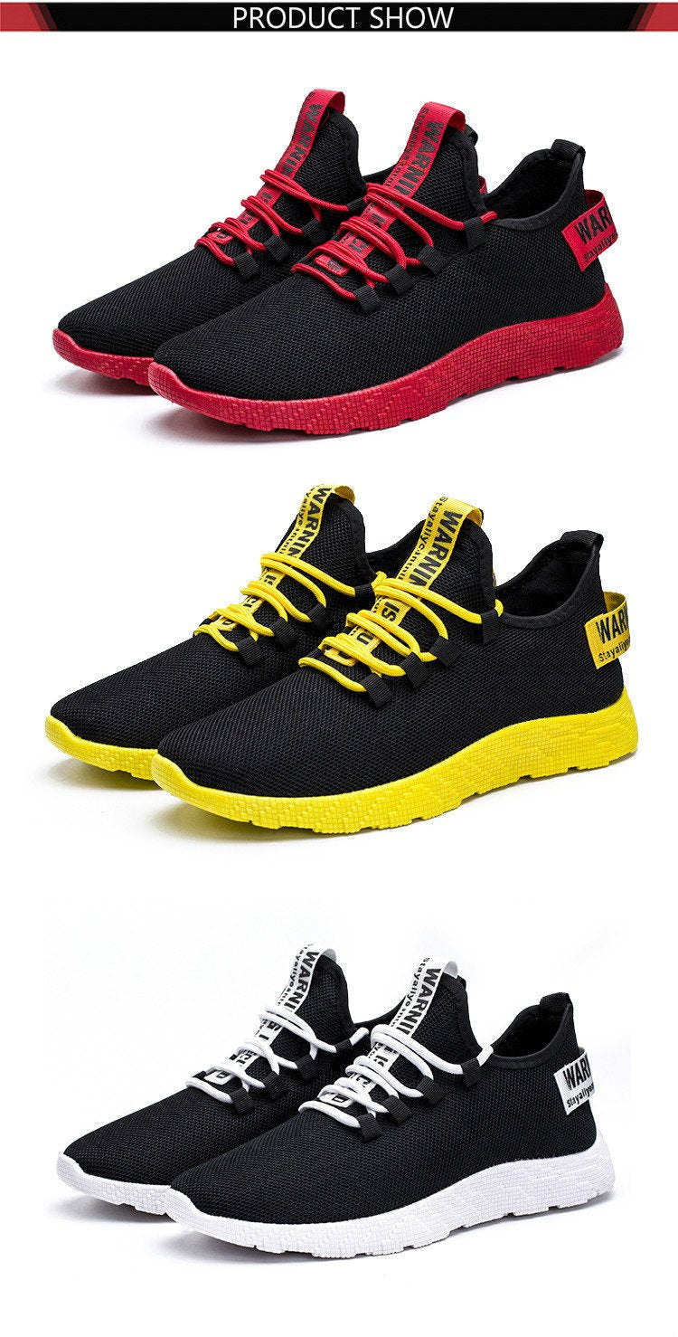 Men Sneakers 2021 New Breathable Lace Up Men Mesh Shoes Fashion Casual No-slip Men Vulcanize Shoes Tenis Masculino