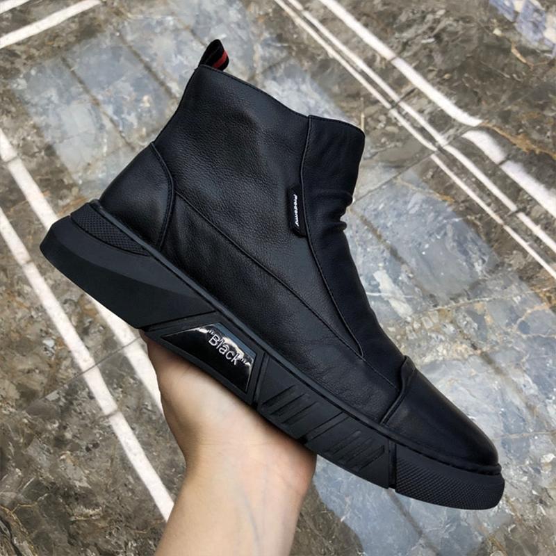 Men's Handmade High Top Business Shoes