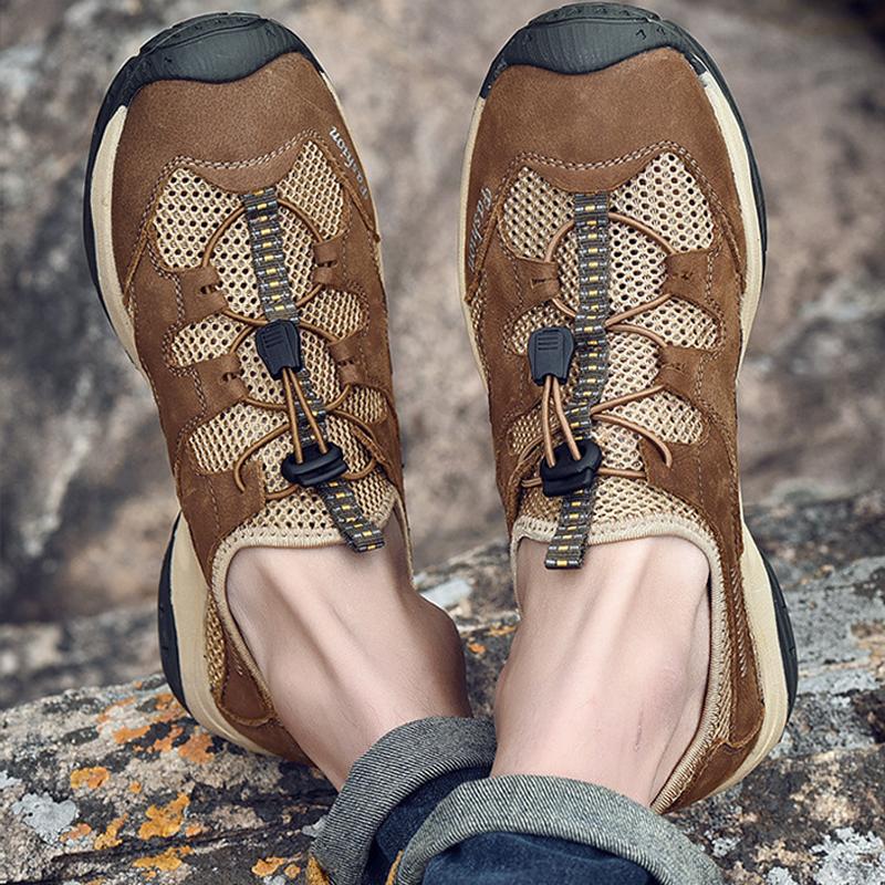Hilife Mart™ Hiking leather Shoes With Supportive Shoes
