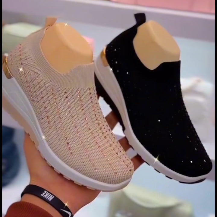 Slip On Sock SparklyTrainers