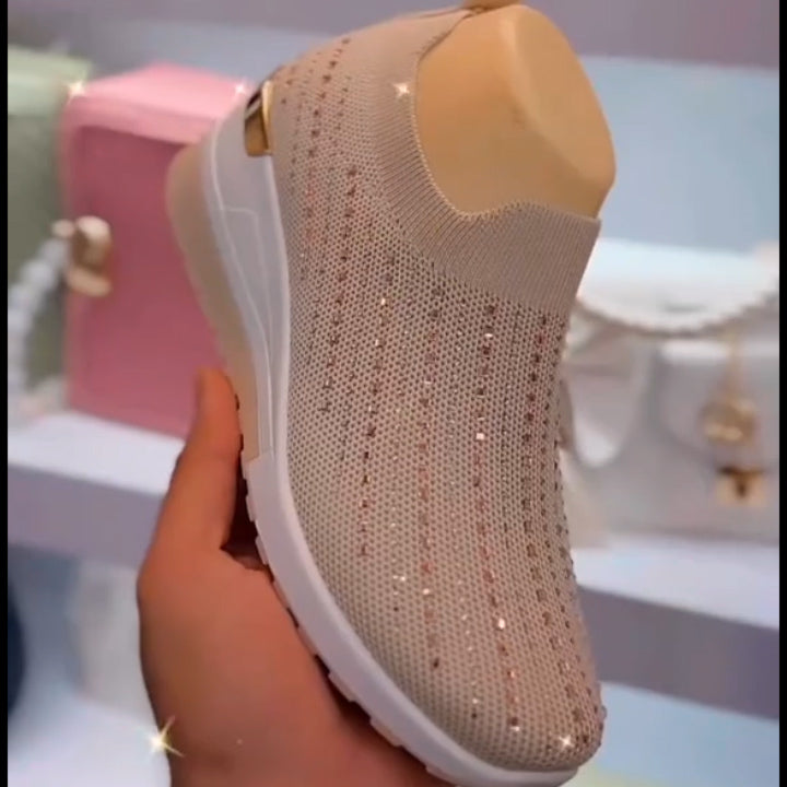 Slip On Sock SparklyTrainers