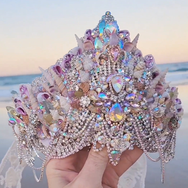 Crystal Quartz Mermaid Crowns