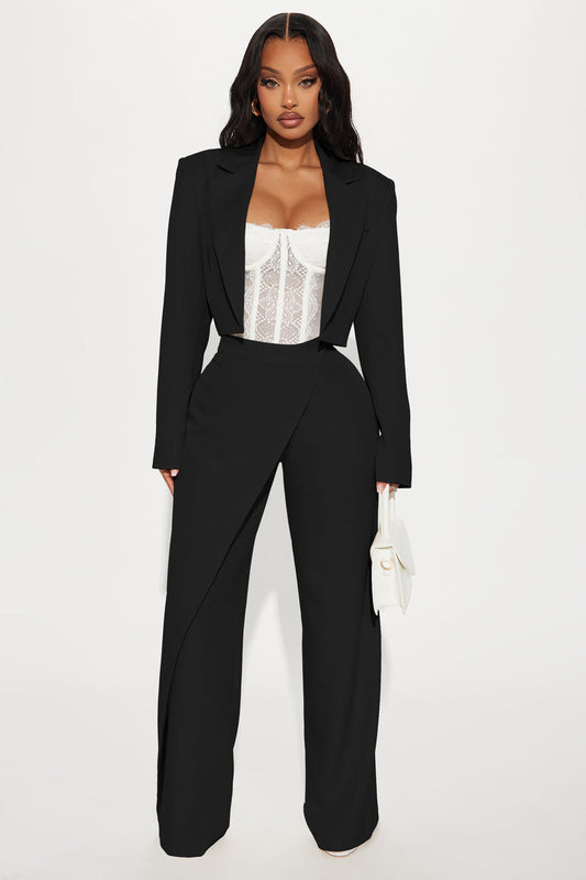 Booked And Busy Blazer Pant Set
