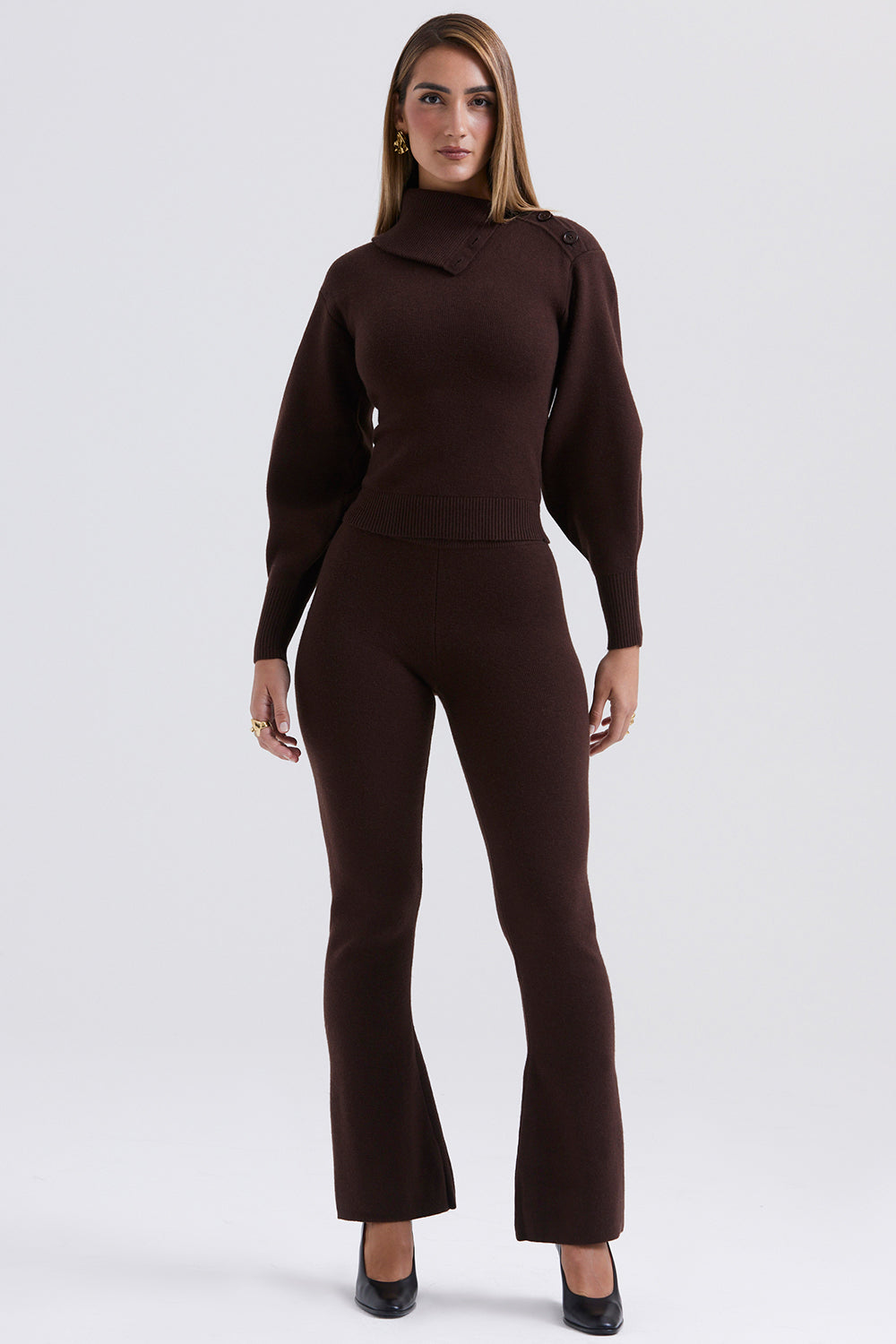 CASHMERE BLEND SWEATER & CASHMERE BLEND TROUSERS