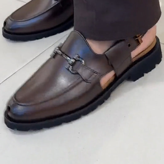 LEATHER PESHAWARI CHAPPAL