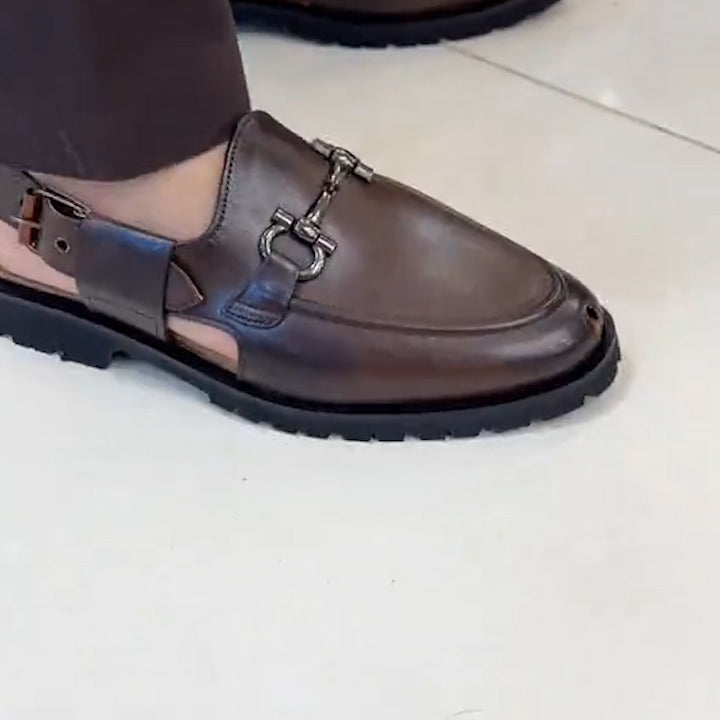 LEATHER PESHAWARI CHAPPAL