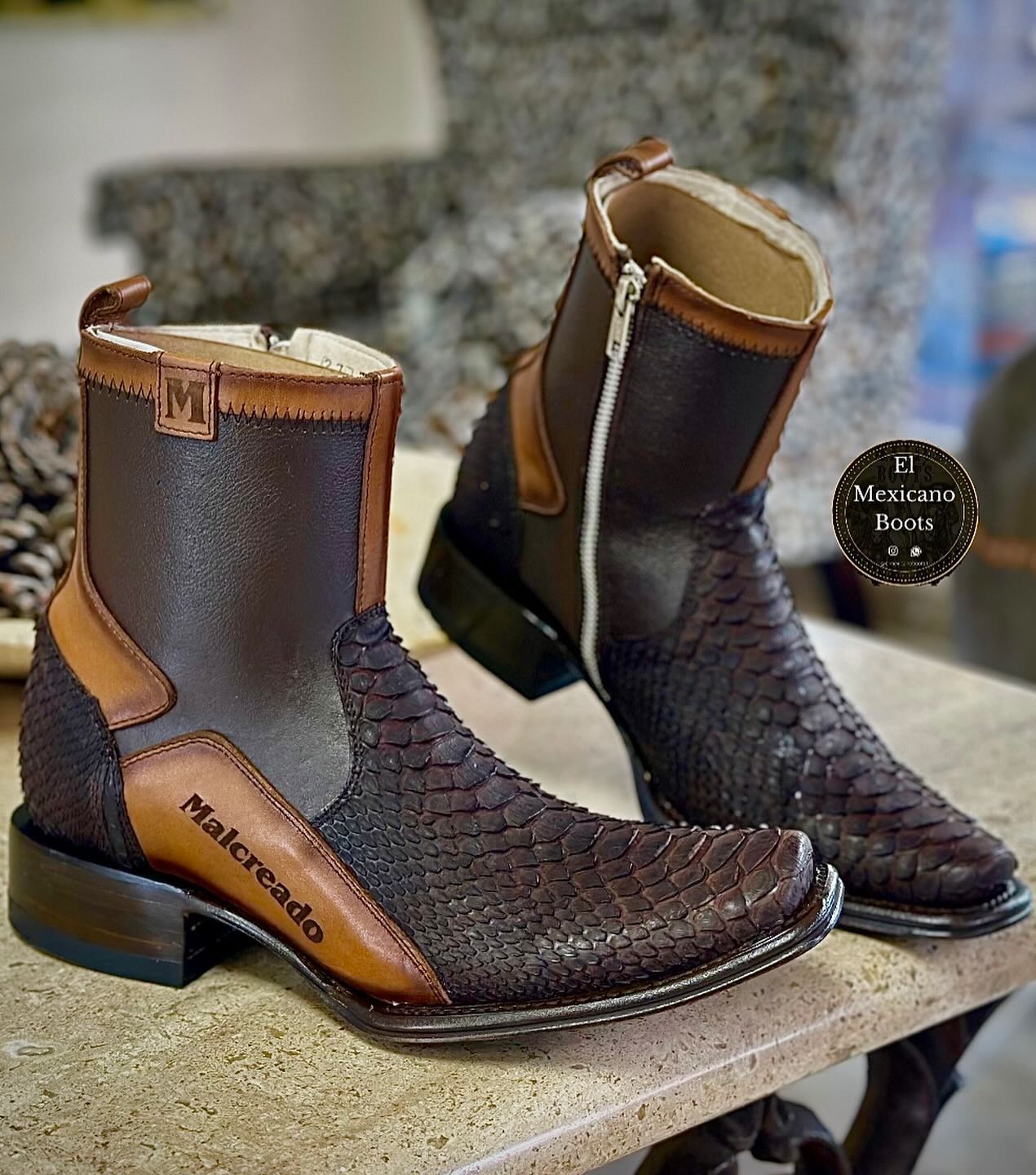Mexican Handmade Cowhide Boots