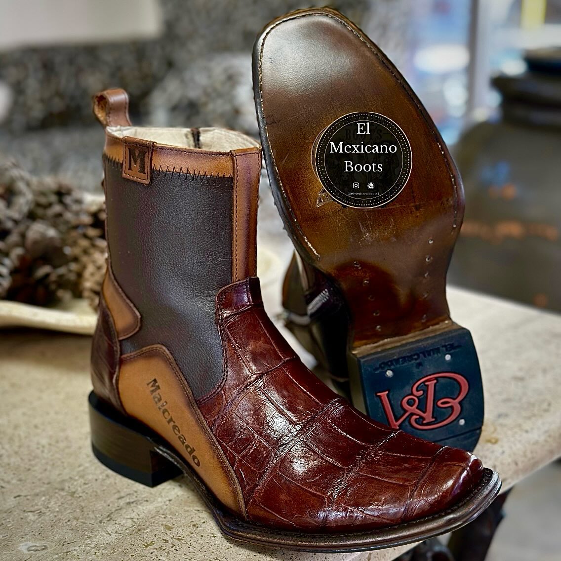 Mexican Handmade Cowhide Boots