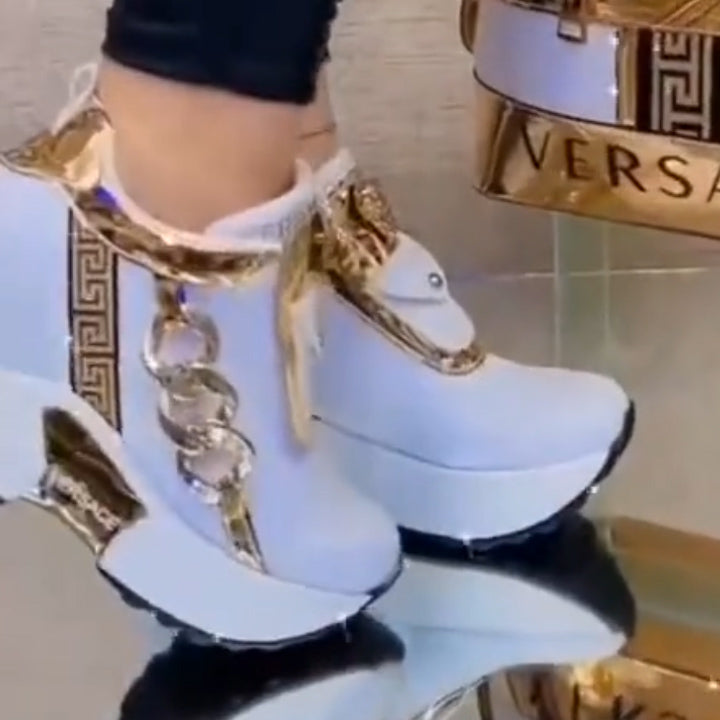 Original thick-soled Velcro height-increasing boots