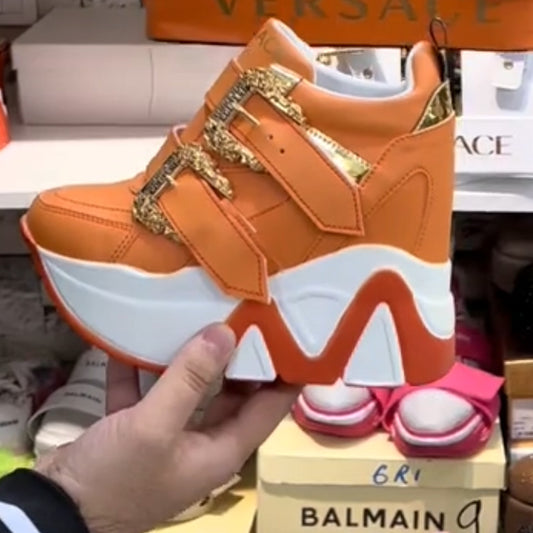 Women's stylish sneaker on a thick sole
