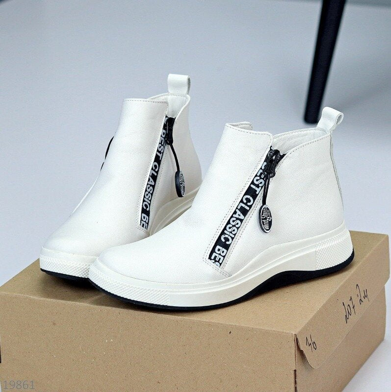 Sheepskin Zip Boots