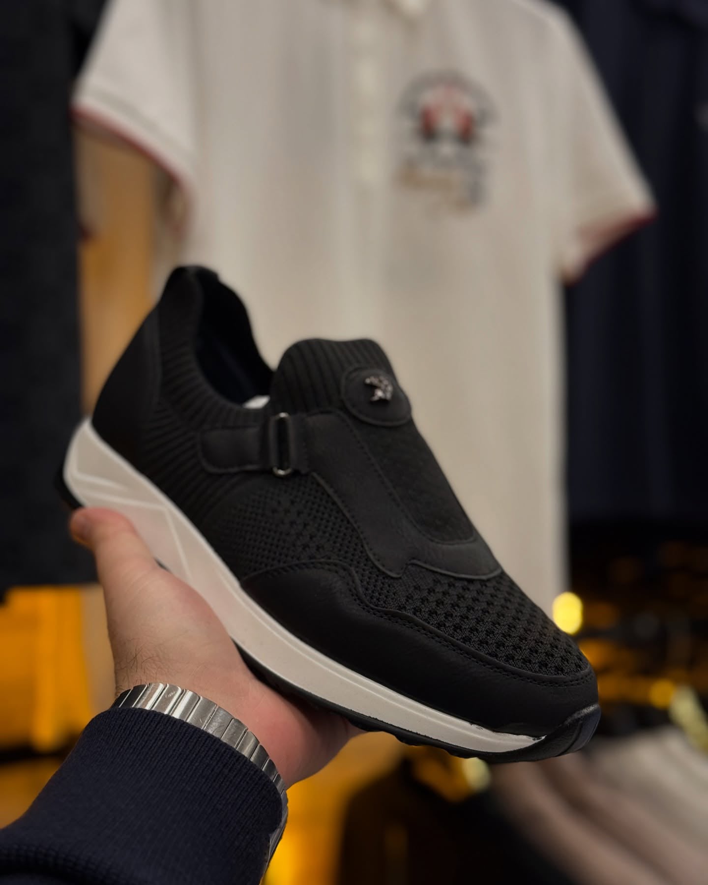 Breathable Tech Runner Suede Sneakers