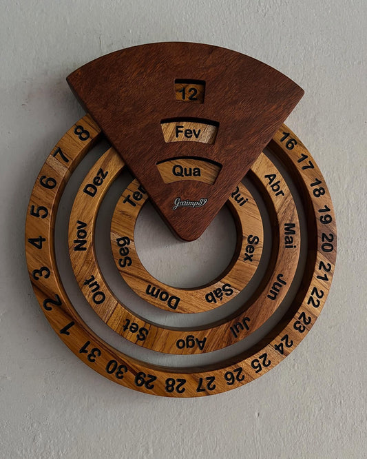 Perpetual Calendar - Teak