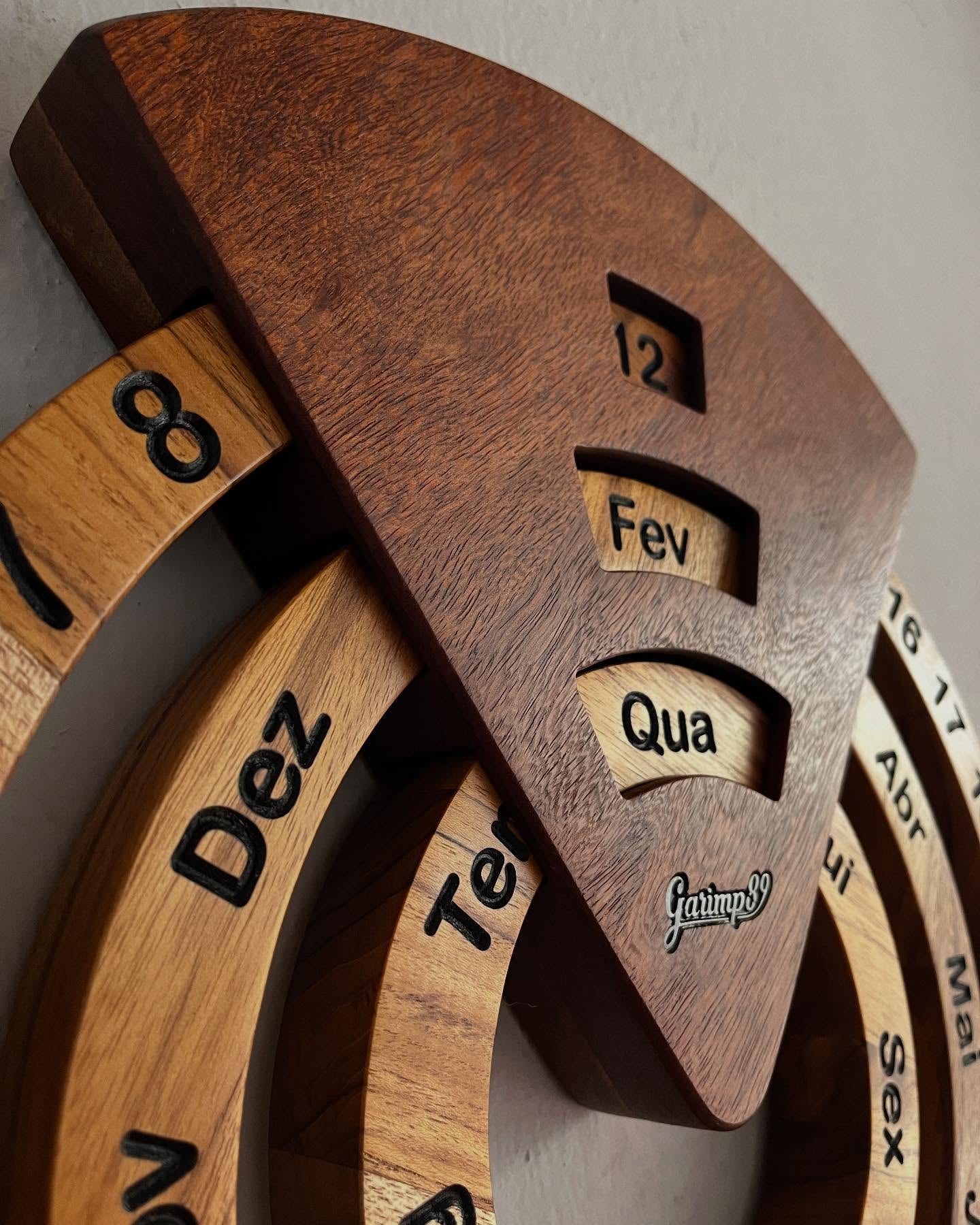 Perpetual Calendar - Teak