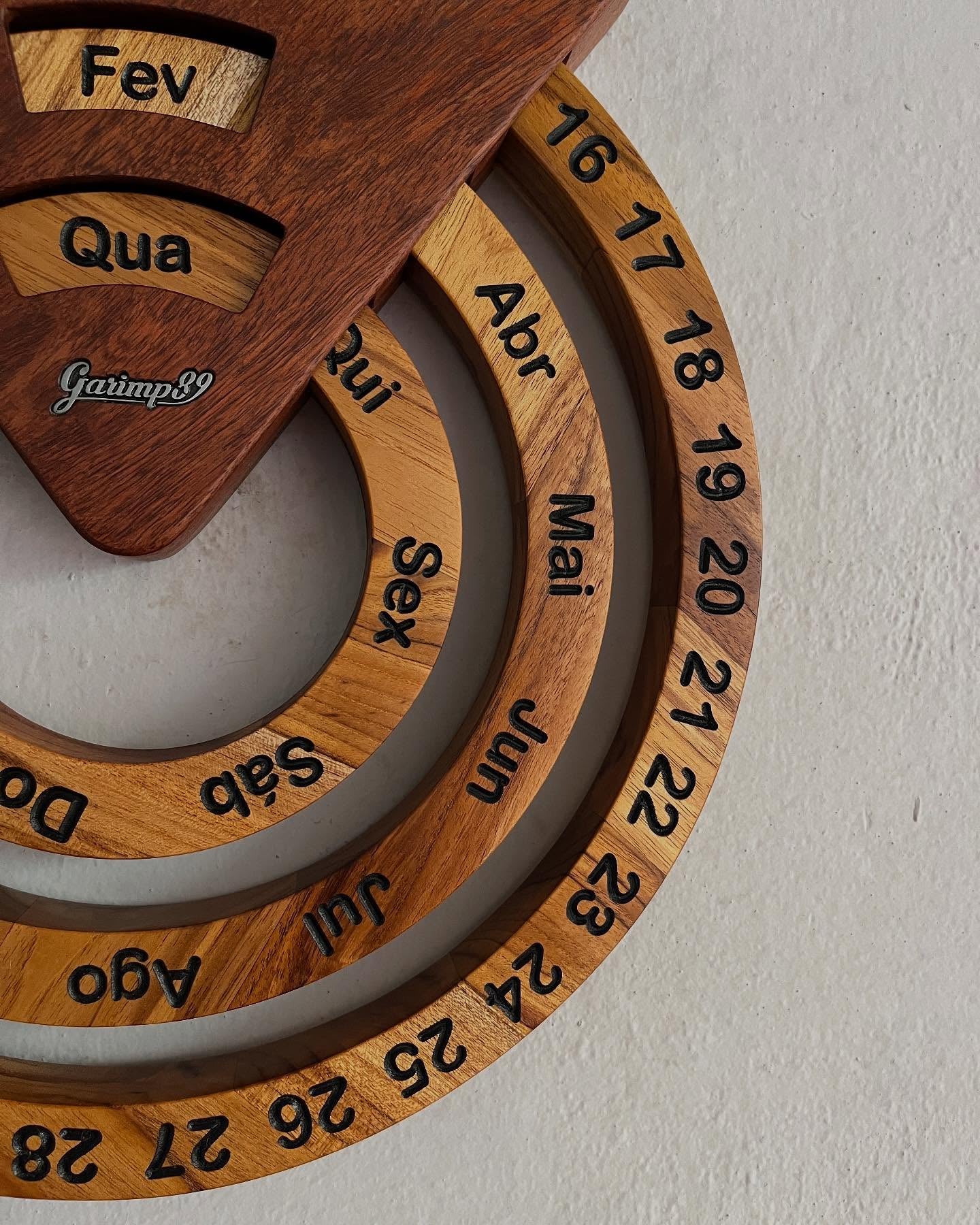 Perpetual Calendar - Teak