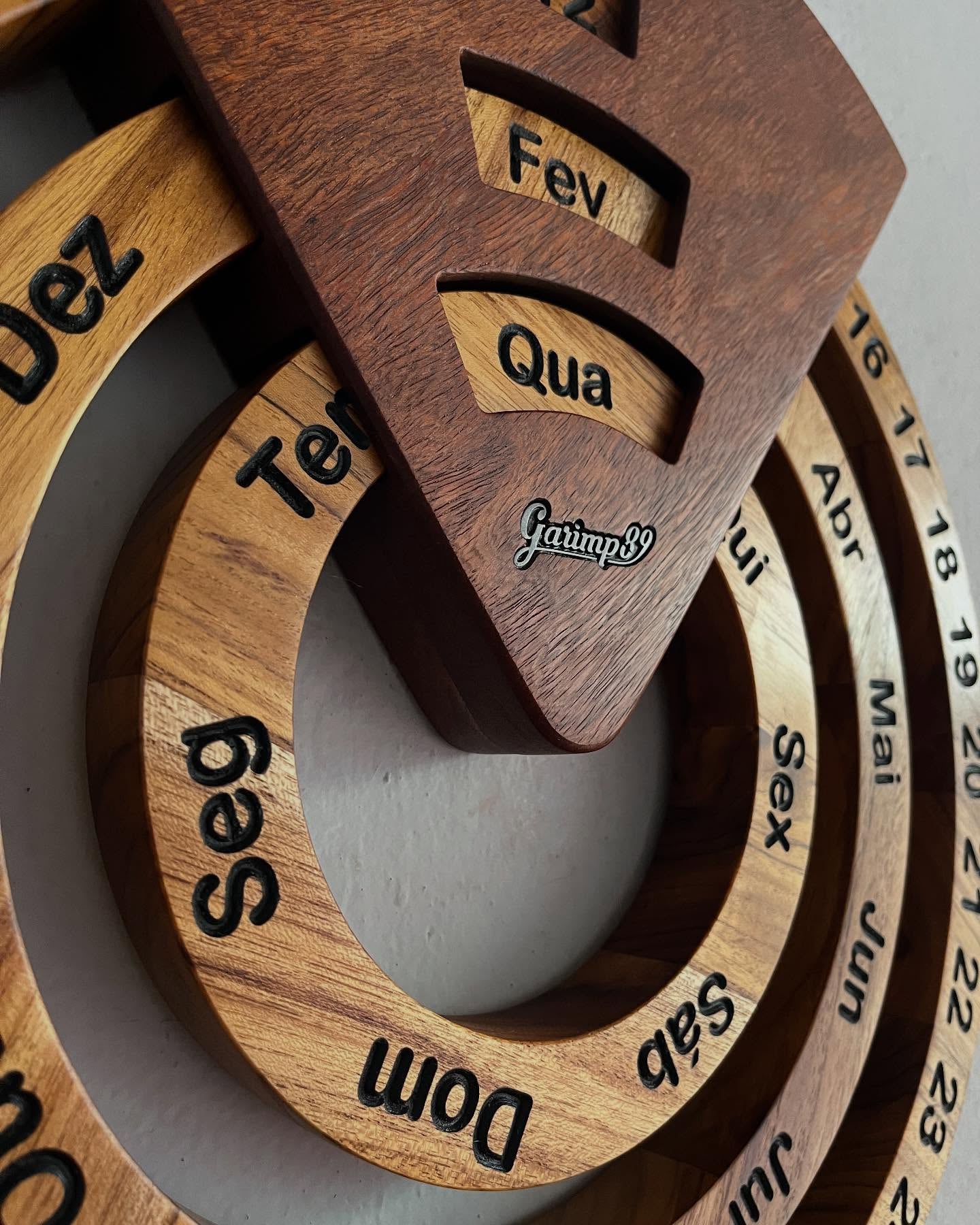 Perpetual Calendar - Teak