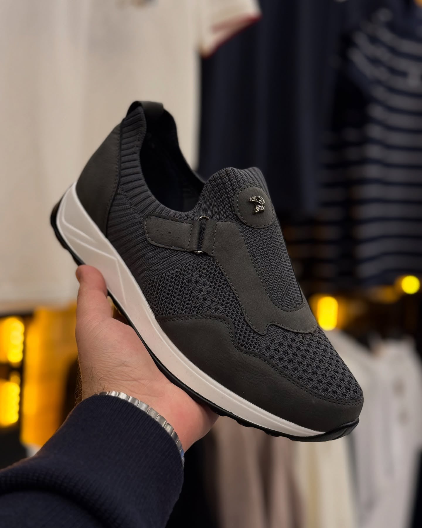 Breathable Tech Runner Suede Sneakers
