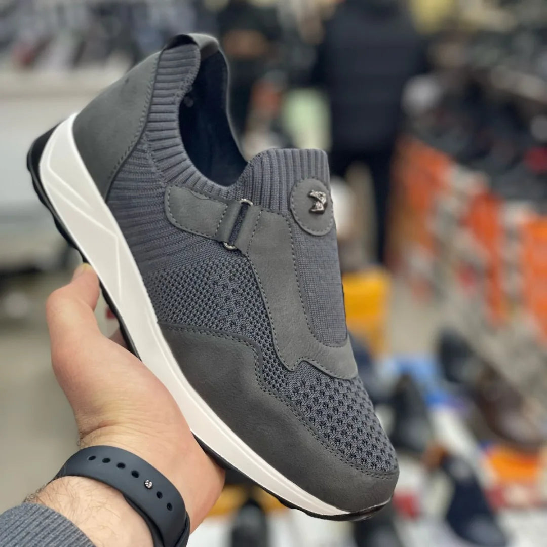 Breathable Tech Runner Suede Sneakers