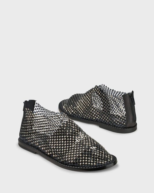 Tan mesh sandals