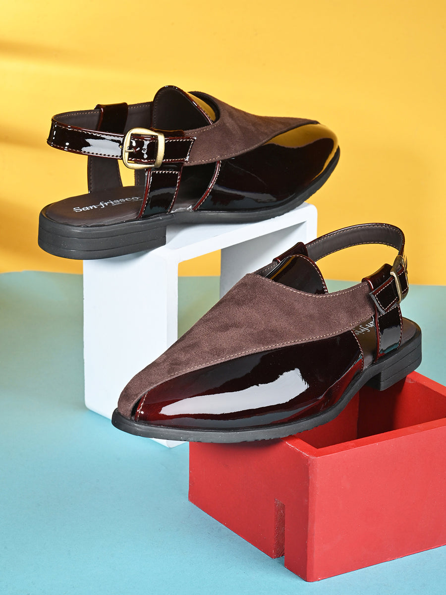 Cherry Crossover Sandals