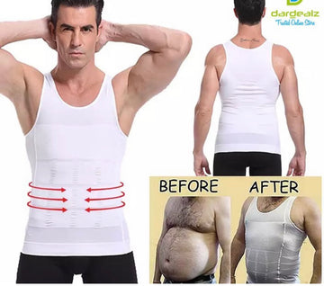 Buy 1 Get 1 Free Men's Undershirt Vest to Look Slim Instantly