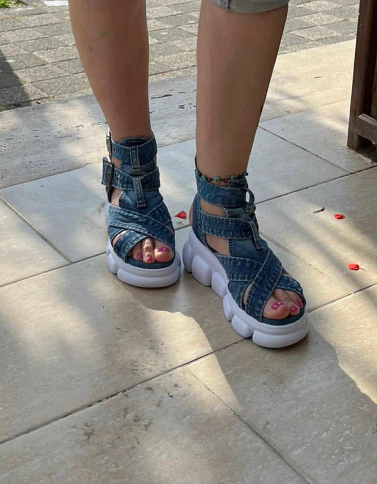 Design Denim Sandals