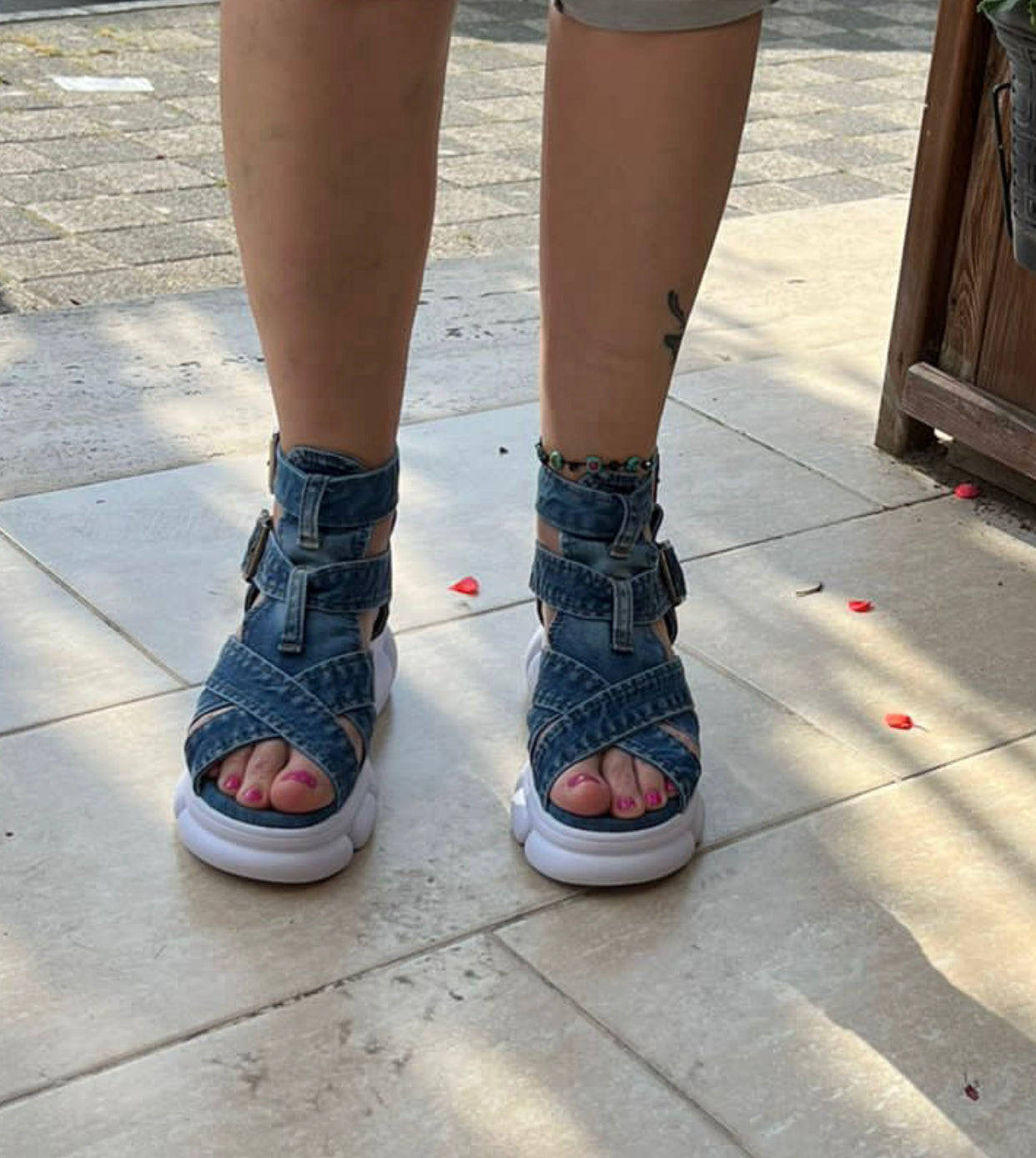 Design Denim Sandals