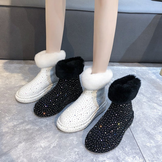 Swarovskicrystal Diamante Snow Boots