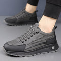 Crocodile pattern cowhide nano collagen peptide soft sole Outdoor Slip-ons
