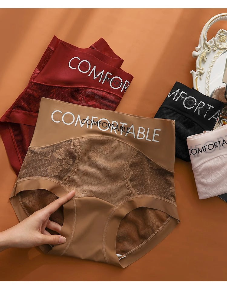 Summer thin mid-waist lace Moisture-absorbing Panties