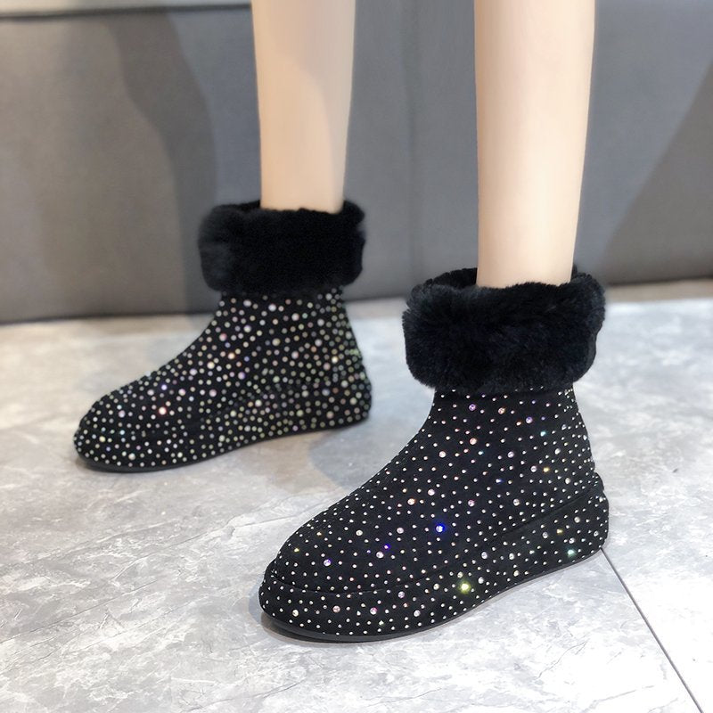 Swarovskicrystal Diamante Snow Boots