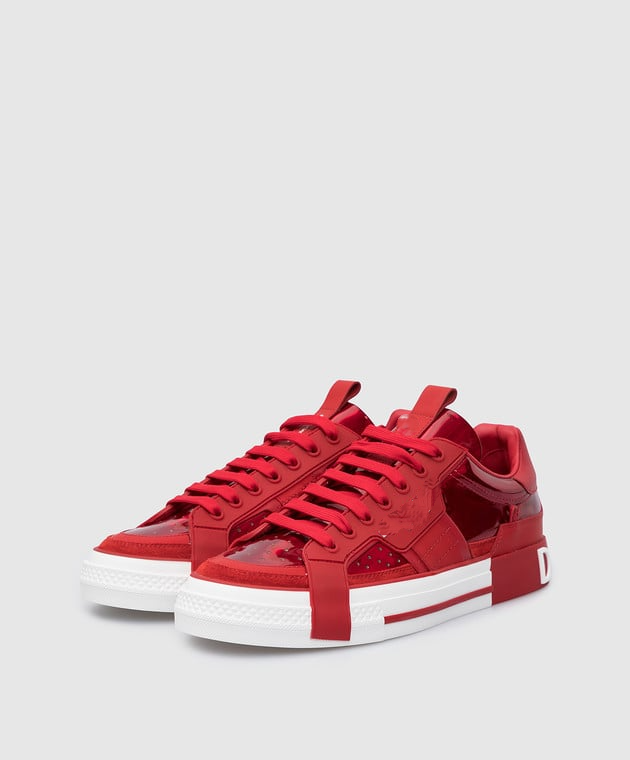 Portofino leather low trainers