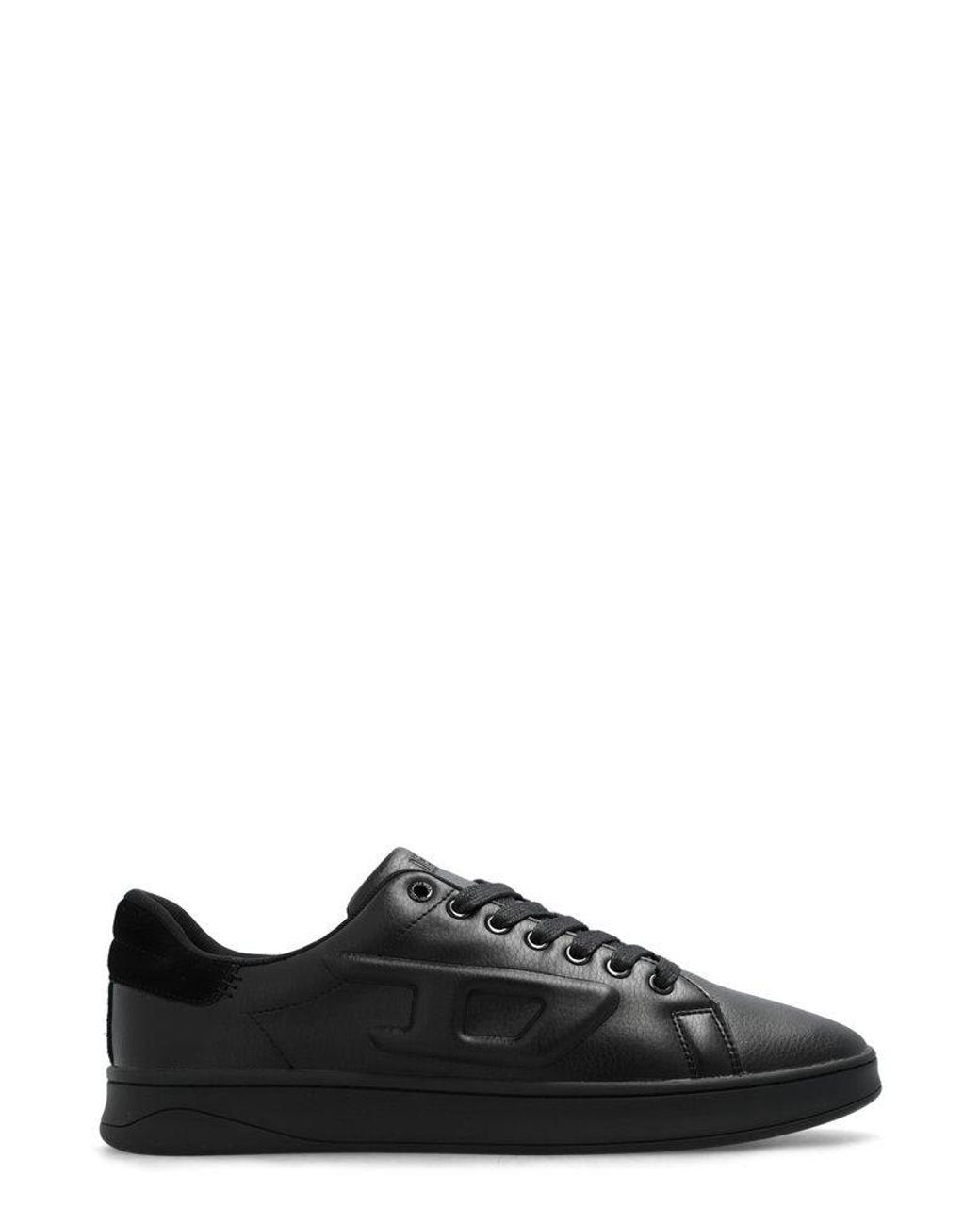 Men's Black S-Athene Low-Top Trainers