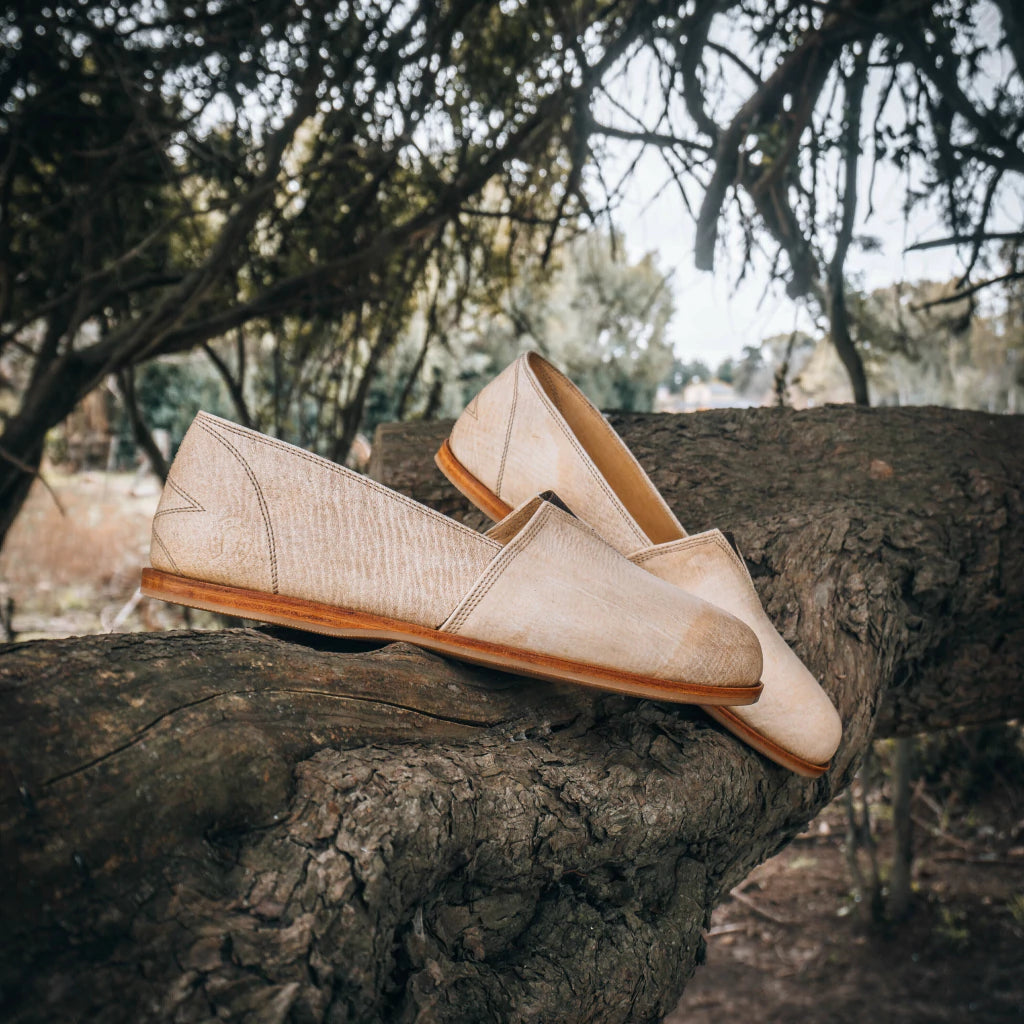 Buffalo leather espadrille