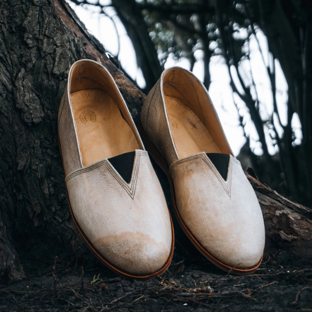 Buffalo leather espadrille