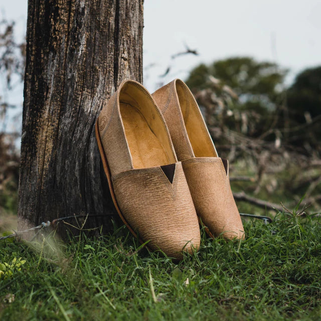 Buffalo leather espadrille