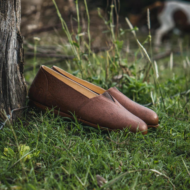 Buffalo leather espadrille